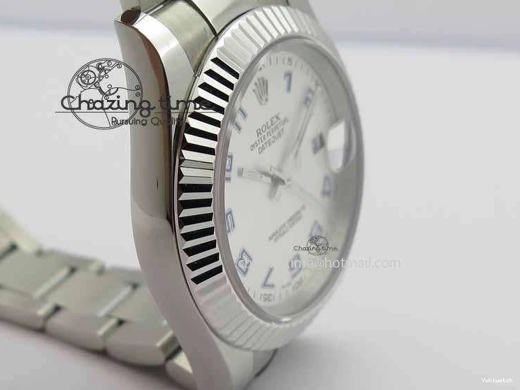 SS SA3136 Bracelet BP Silver 41mm Edition Blue DateJust Maker Arabic II Best 116334 SS On Dial 1231